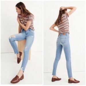 MADEWELL 9" High Rise Skinny Jeans Ontario {QQ8}